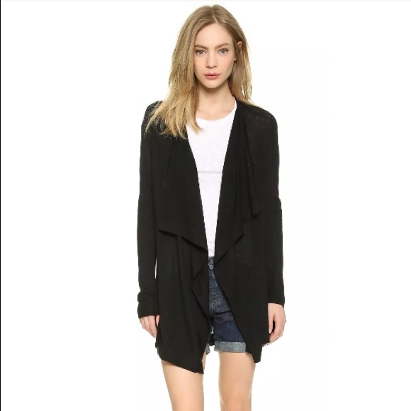vince open front cardigan